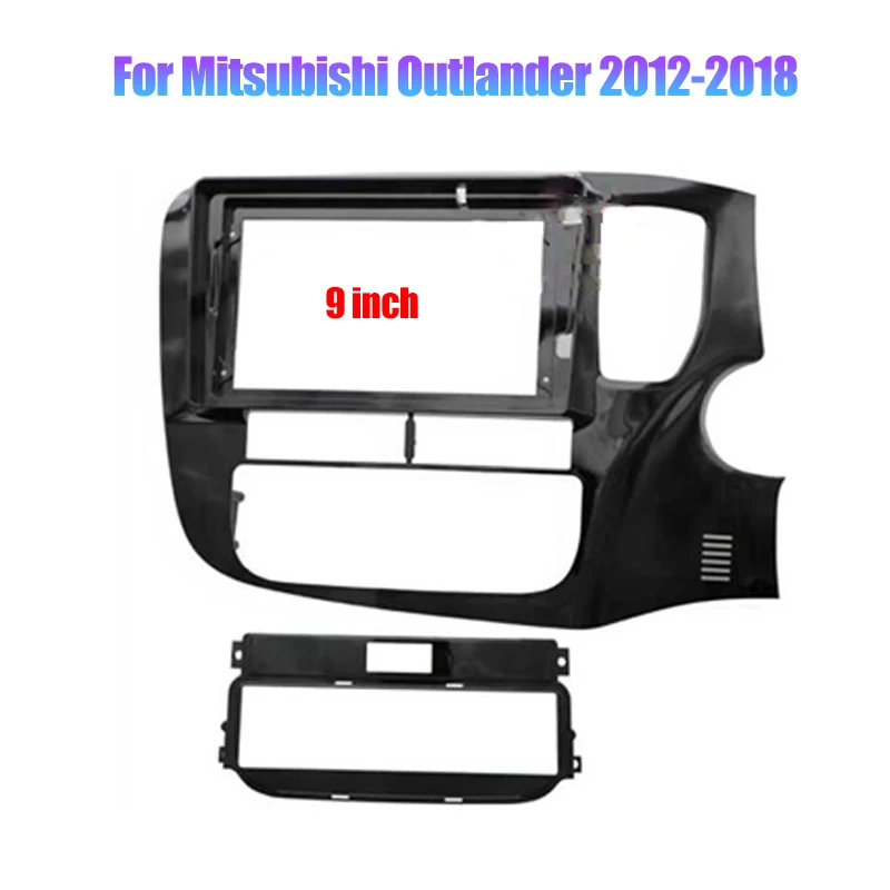 9/10.1 inch 2 Din Car Stereo Radio Fascia Panel For Mitsubishi Outlander 2012-2020 2021 Audio Frame Cover Trim Kit Face Bezel