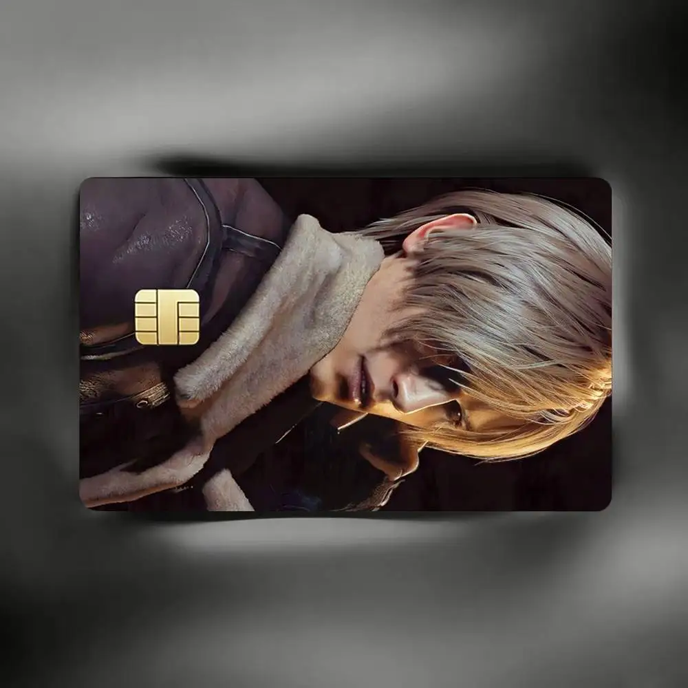 R-Resident E-Evil L-Leon Kennedys Decorative Waterproof Film Skin Cover Credit Card Stickers Debit Front Bank Bus Pass