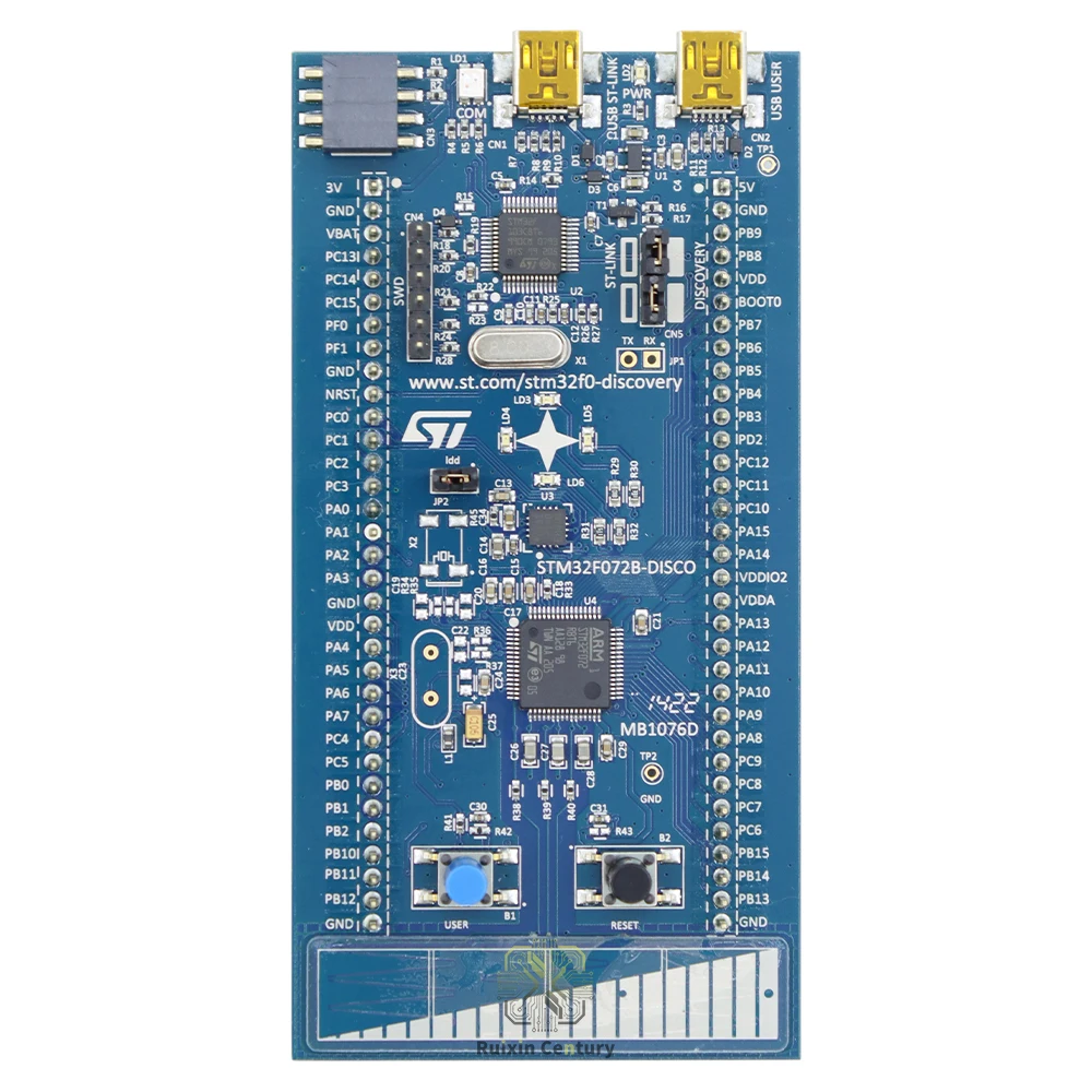 FOR ST STM32F072B-DISCO 32F072BDISCOVERY Discovery Kit STM32F072RBT6 MCU Board 48MHz Cortex-M0 ST-LINK/V2 Gyroscope Touch Sensor