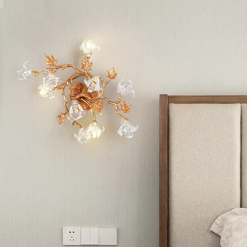 All copper retro wall  living room background wall  creative bedside  hotel lobby corridor decorative wall