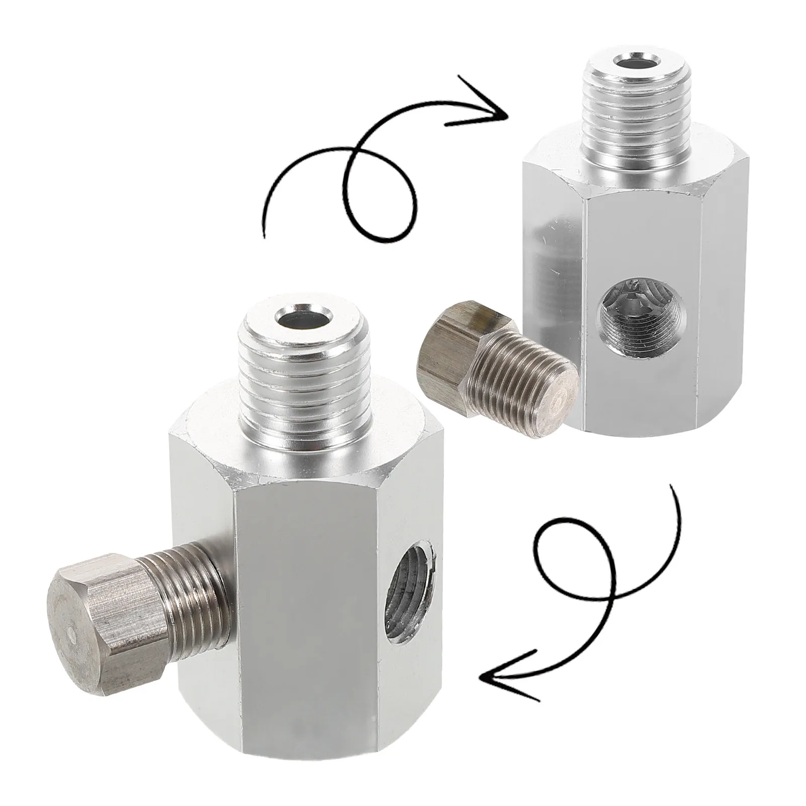 Oil Pressure Connector Aluminum Alloy Quick Connect Turbo Fitting Adapter Compatible E30 E36 Hydraulic System Replacement Part