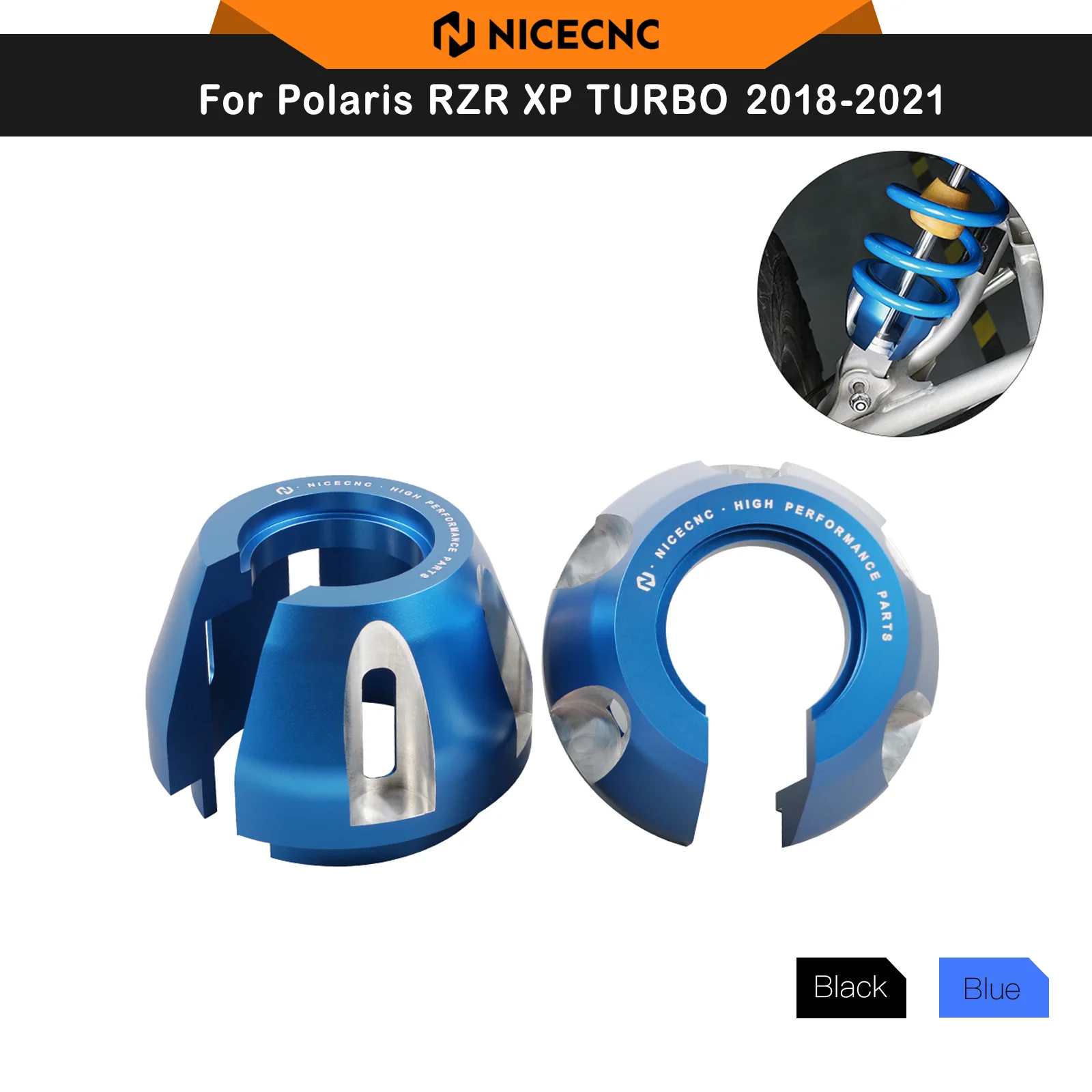 

1 Pair NICECNC for Polaris RZR XP TURBO 2018-2021 UTV Front Spring Retainers for Polaris RZR XP 1000 2015-2021 RS1 PRO GENERAL