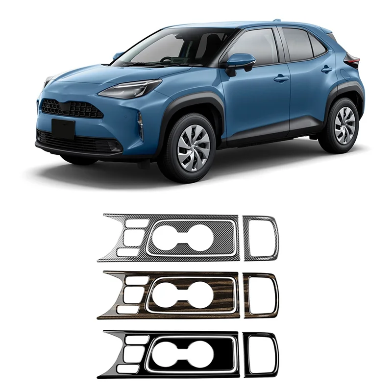

AS96-1Set Car Center Console Water Cup Holder Decoration Cover Trim Sticker For Toyota Yaris Cross 2022 RHD