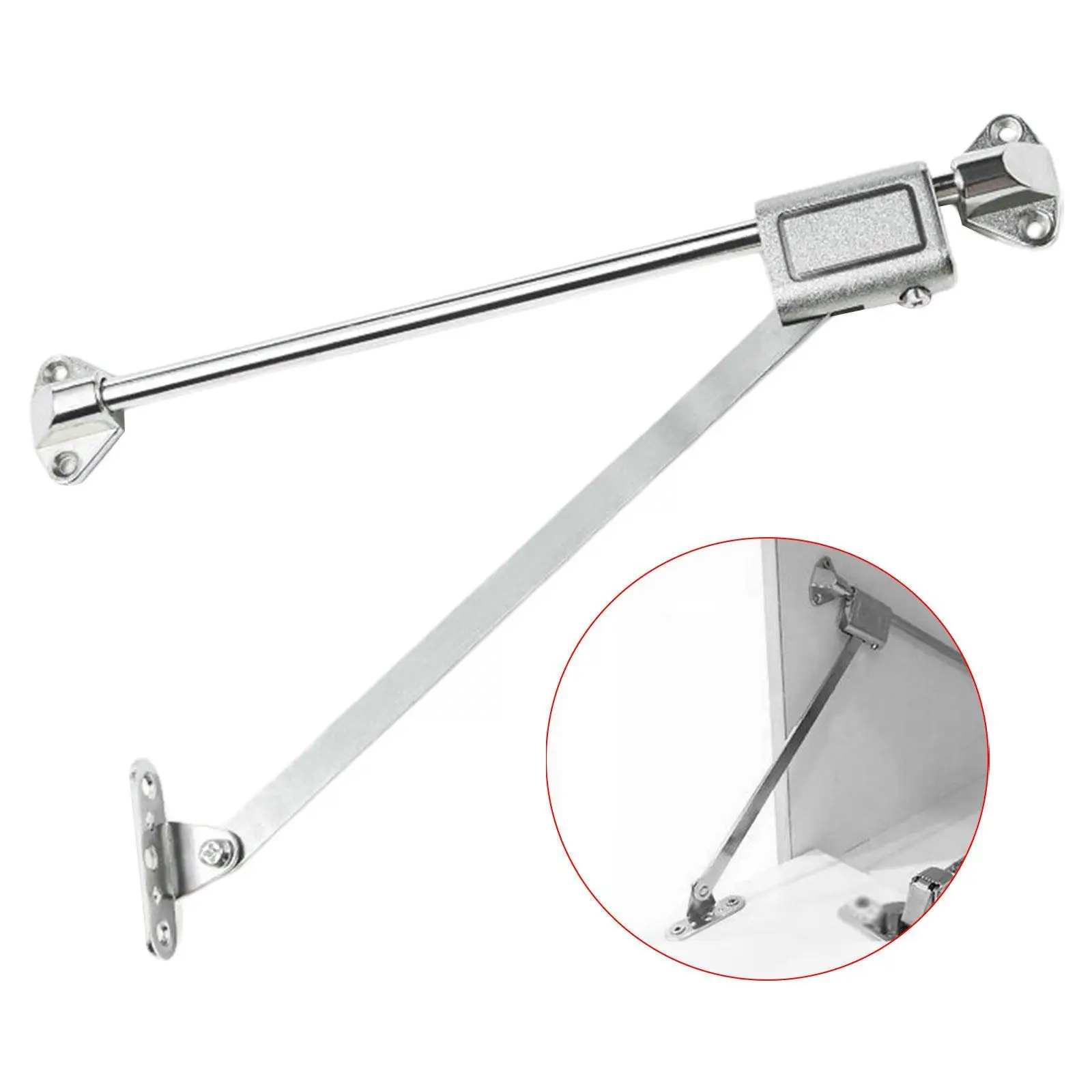 خزانة قابلة للطي للباب، مقاومة للتآكل، سهلة التركيب، غطاء منزلي منزلي، قضيب السكك الحديدية المنزلقة، دعم الباب الخلفي للأسفل #4