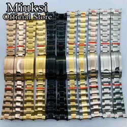 Miuksi 20mm 904L stainless steel bracelet watch band folding buckle fit miuksi 36mm 39mm 40mm case strap