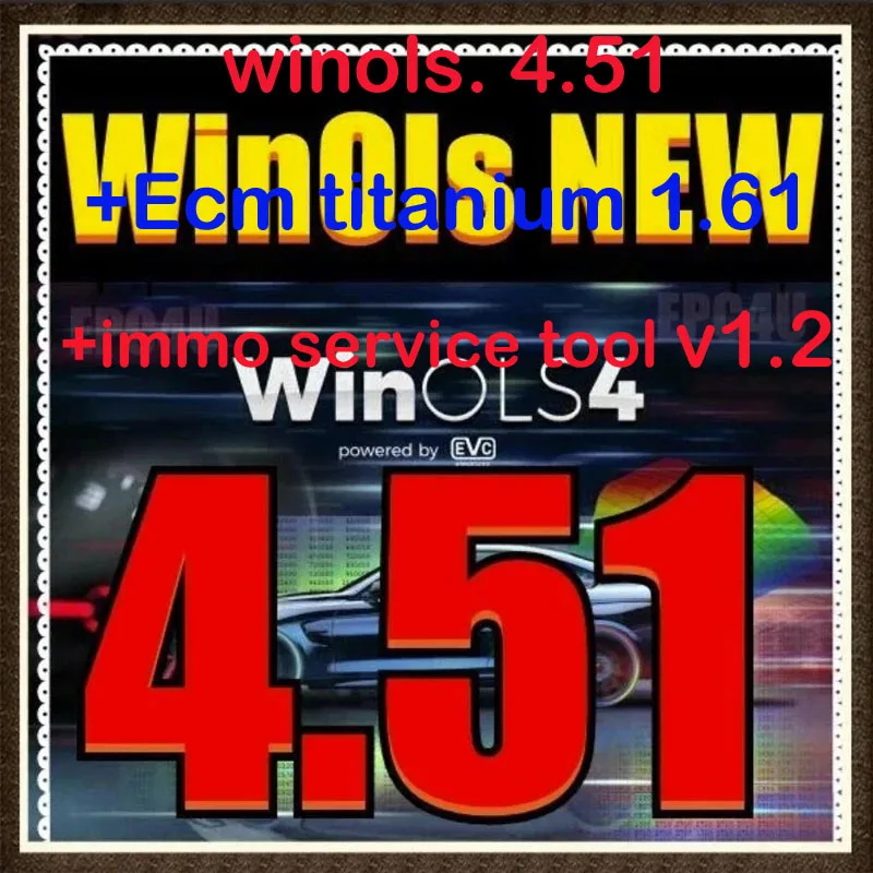 2024 Newest WinOLS 4.51 With Plugins Vmwar +2021 Damos +ECM TITANIUM 1.61+ IMMO SERVICE Tool v1.2+ ECU Remapping lessons