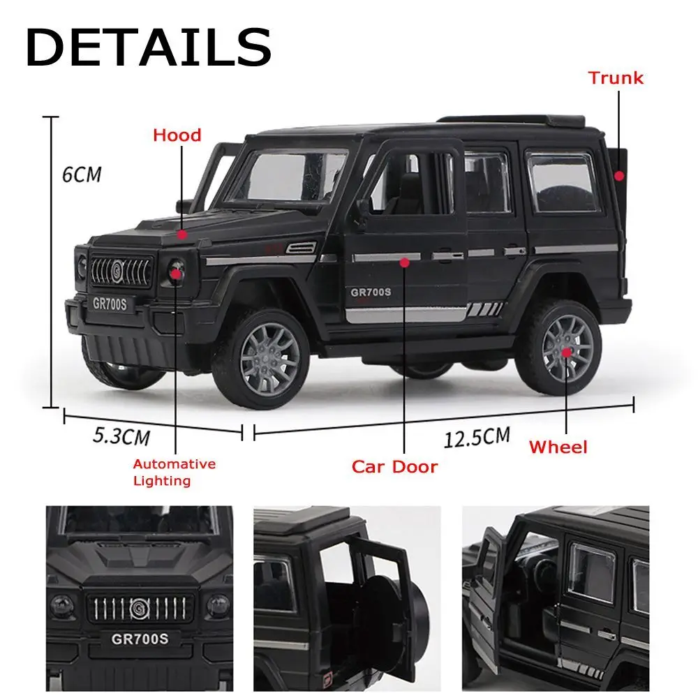 Off-road jeep model toy Inertia off-road SUV ABS car toy Battery free car model boy toy