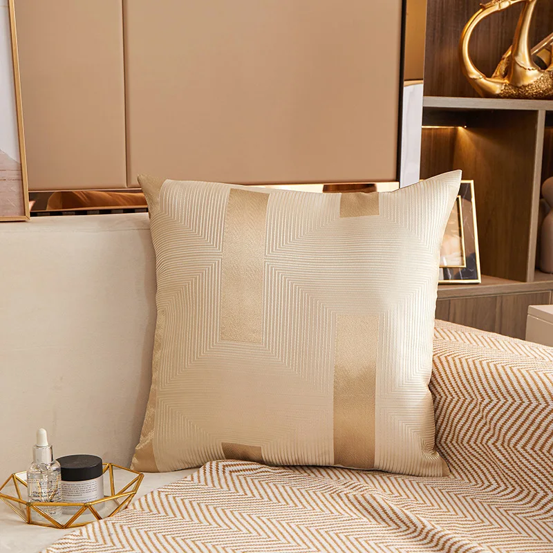 Luxurious Jacquard And Modern Minimalist Pillow Cover Home Decoration Living Room Sofa Lounge Chair Cushion Coreless Pillowcase
