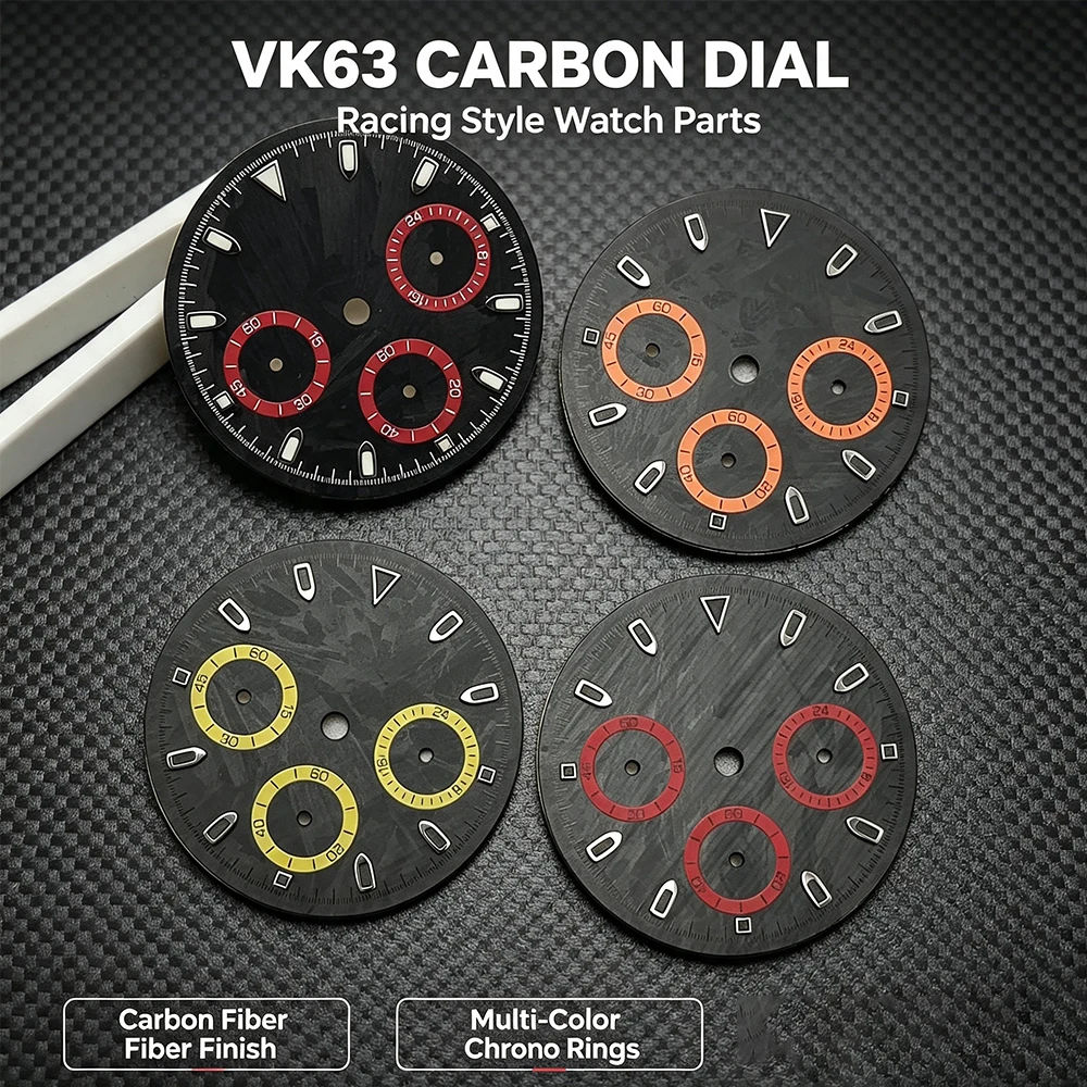 custom-watch-vk63-chronograph-carbon-fiber-watch-dial-premium-sport-replacement-dial-fit-vk63-watch-mod-three-eye-dial