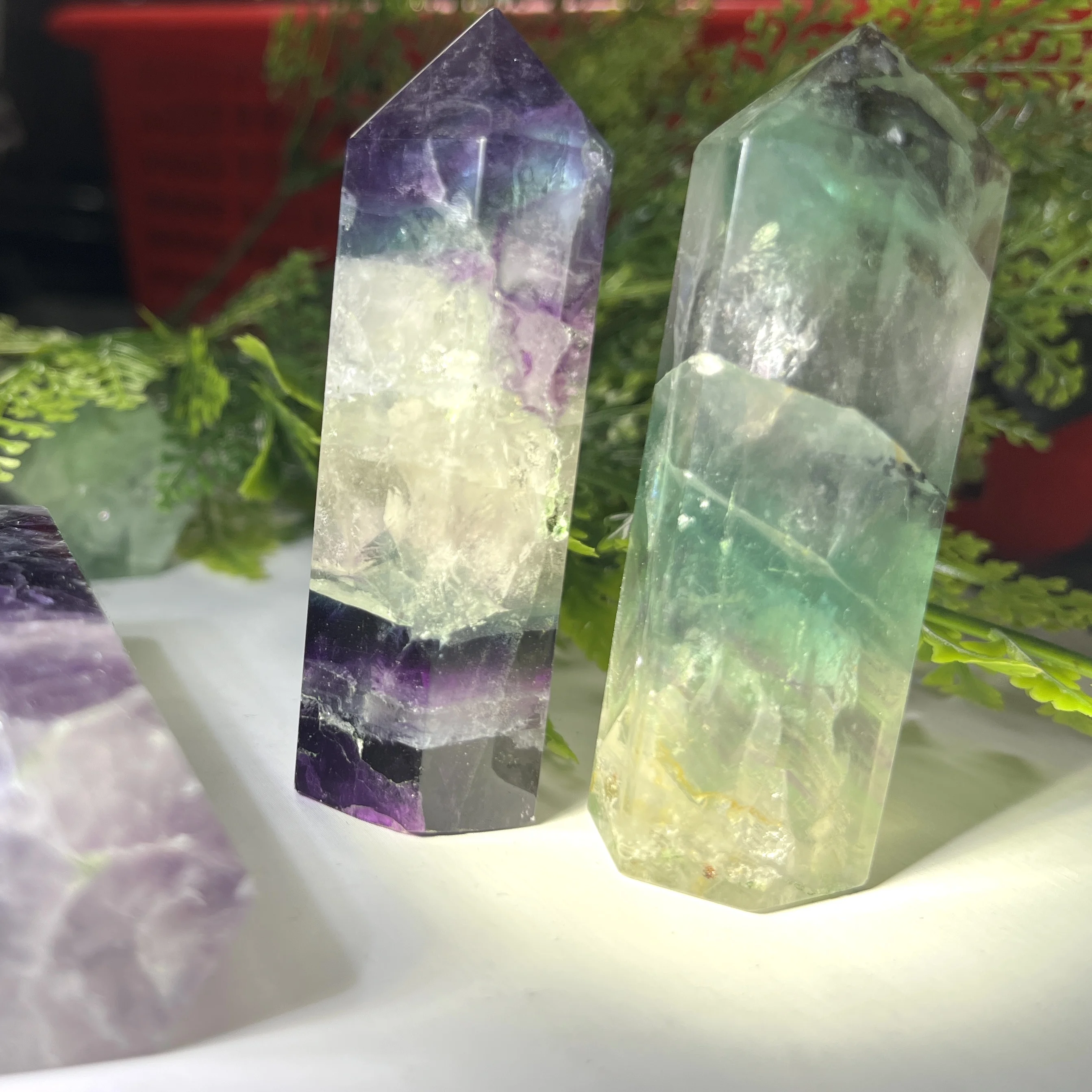 

nice fluorite point tower for sale natural crystal rock crystal gemstone best decoration nice fluorite tower