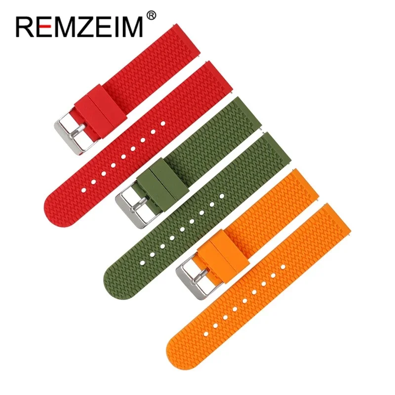 Silicone Watch Band Wrist Bracelet Quick Release Rubber Watch Strap 18mm 20mm 22mm 24mm Strap Watch Replacement Watchband