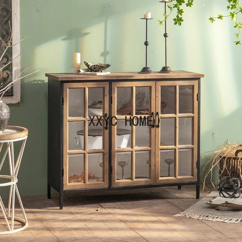 

Cupboard Cupboard Living Room Tea Cabinet Storage Locker Industrial Style Low Cabinet