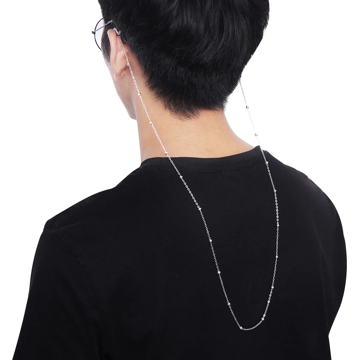 

2pcs Eyeglass Chain Safety Strap Holder Retainer Cord Glasses String Eyewear Accessories For Sports Running Hiking Cycling