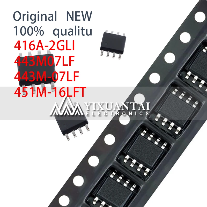 10pcs 100%NEW SOP8 SMD 416A-2GLI 443M07LF 443M-07LF 451M-16LFT 416A-2 443M07 443M-07 416 443M SOIC-8