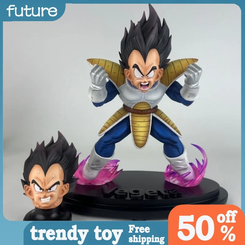 

Dragon Ball Anime Figure Vegeta Figure Super Saiyan Vegeta Figurine 22cm Pvc Gk Statue Model Doll Collection Home Desk Toys Gift