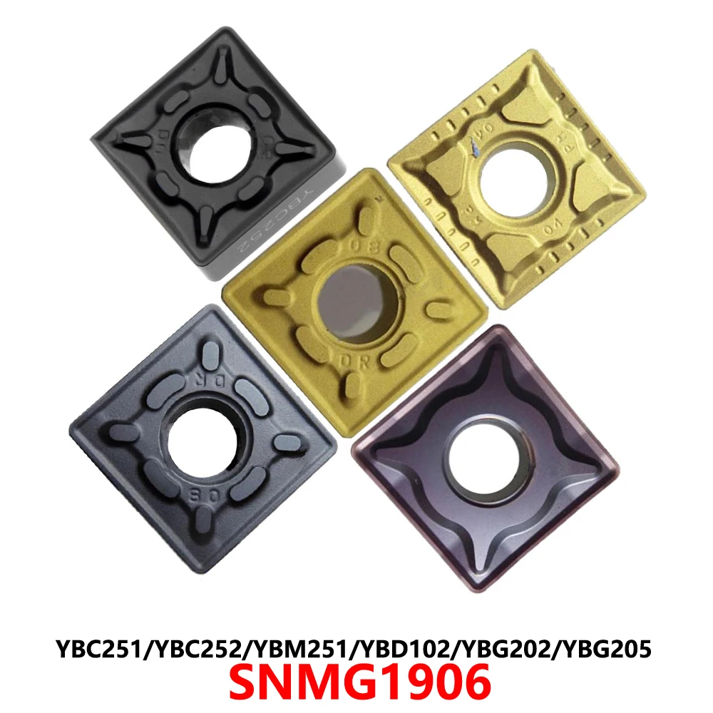

Original SNMG190612 SNMG190616 SNMG190608 SNMG190624 PM DM DR ER YBC252 YBC251 YBG205 Carbide Inserts SNMG CNC Blade SNMG1906