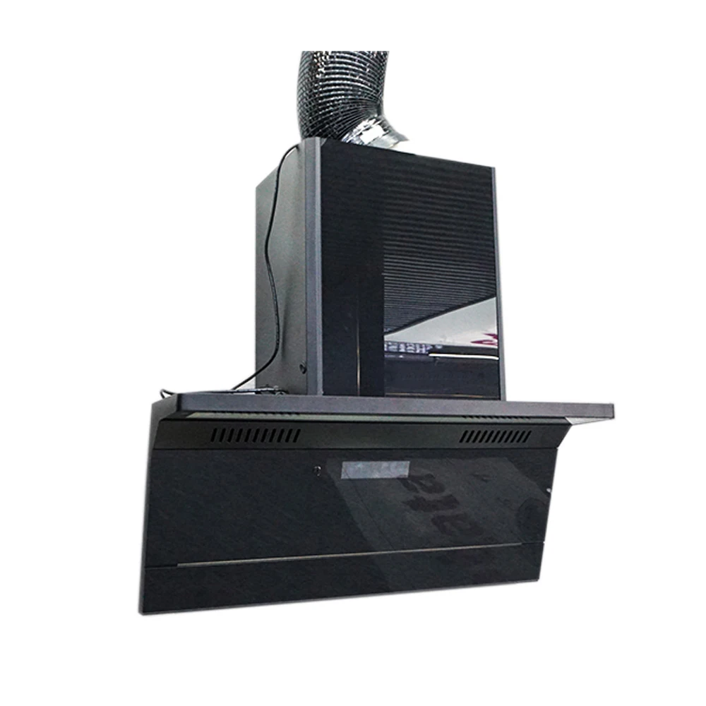 

Умный 24/36-дюймовый кухонный вентилятор с вытяжкой, настенный вентилятор с современным сенсорным переключателем, черный источник электропитания