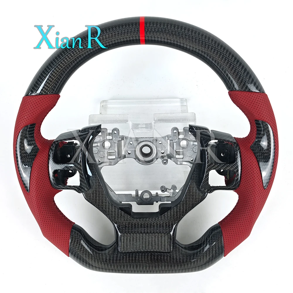 Customized perforated leather carbon fiber steering wheel For Lexus NX GX GS ES IS RX IS250 RC300 RC350 ES250 ES200