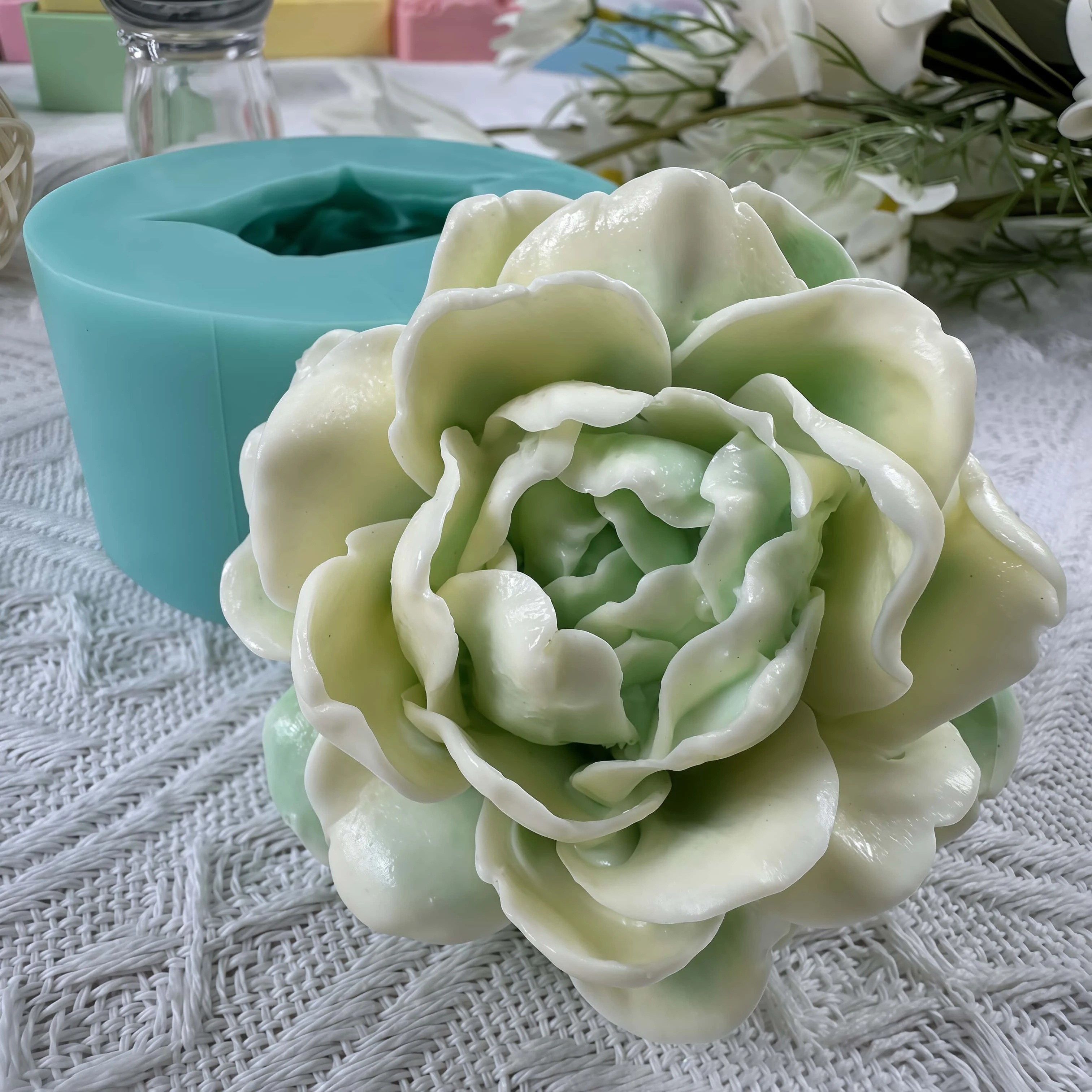 لتقوم بها بنفسك زهرة الياسمين قالب من السيليكون للصابون موس كعكة الشوكولاته هلام اللثة شمعة الشمع رائحة الجص راتنجات الايبوكسي المطبخ وتناول الطعام