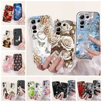 Phone Case For Infinix Note 50X Cover Popular Flower Soft Liquid Silicone Art Painted Anti Slip Covers For Infinix Note50x Funda