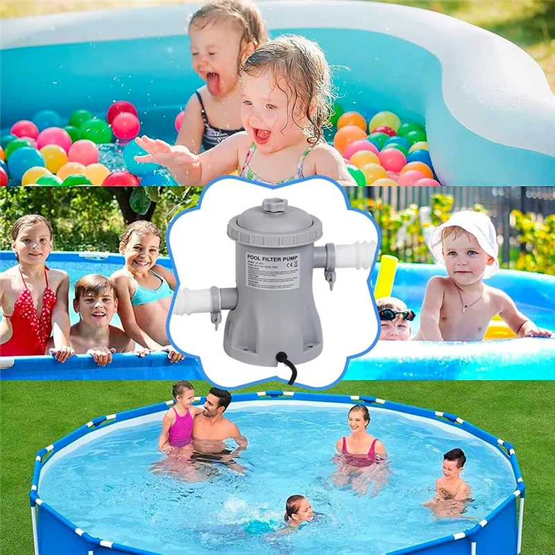 

Pool Cleaner Circulation Filter Pump 330 GPH Filter Swimming Pool Filter Pump For Aerated Pool Pumps