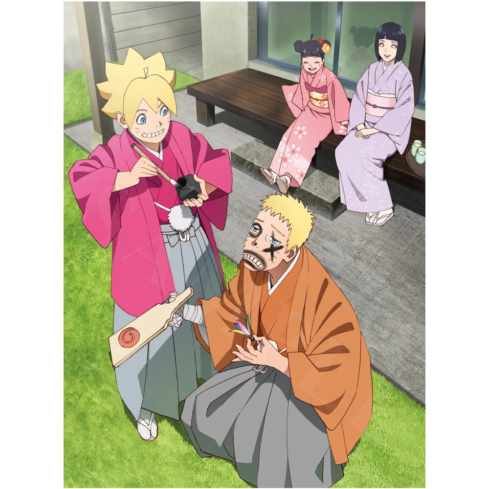 Boruto Naruto Volgende Generaties Uchiha Familie China Officiële Autorisatie Cosplay Papier Staande Borden
