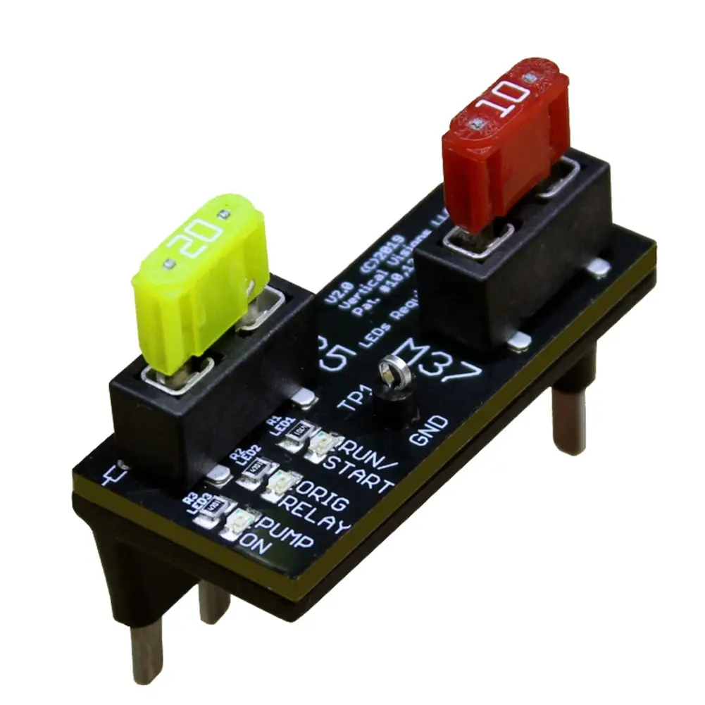 

In Relay System for Chrysler Vehicles Quick Installation Bypasses Fuel Pump Relay Issues Integrated LED Indicators