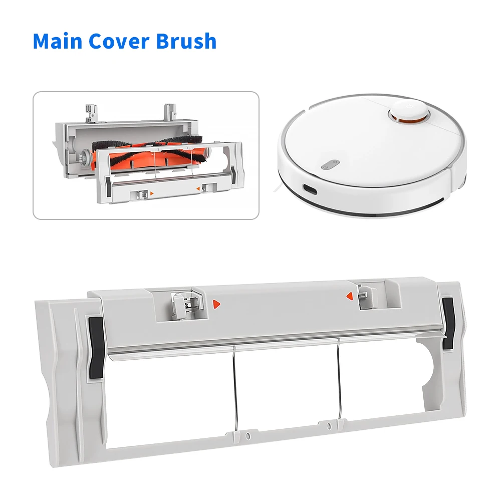 غطاء الفرشاة الرئيسية فرشاة الأسطوانة لشاومي MI روبوت فراغ الممسحة 2 Mijia 1T 1C 2C STYTJ01ZHM ل Dreame F9 روبوت فراغ الملحقات