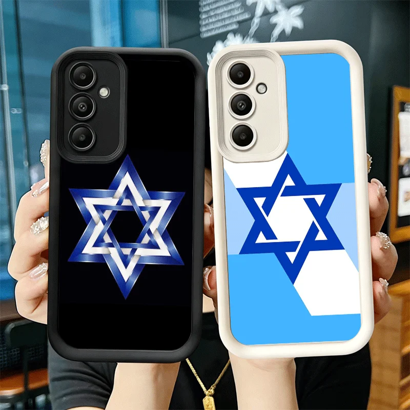 Phone Case for Samsung Galaxy A17 A16 A15 A14 A13 David Jewish Star Symbol A56 A36 A26 A55 A35 A25 A54 A34 A24 A53 A33 A23 A07 A