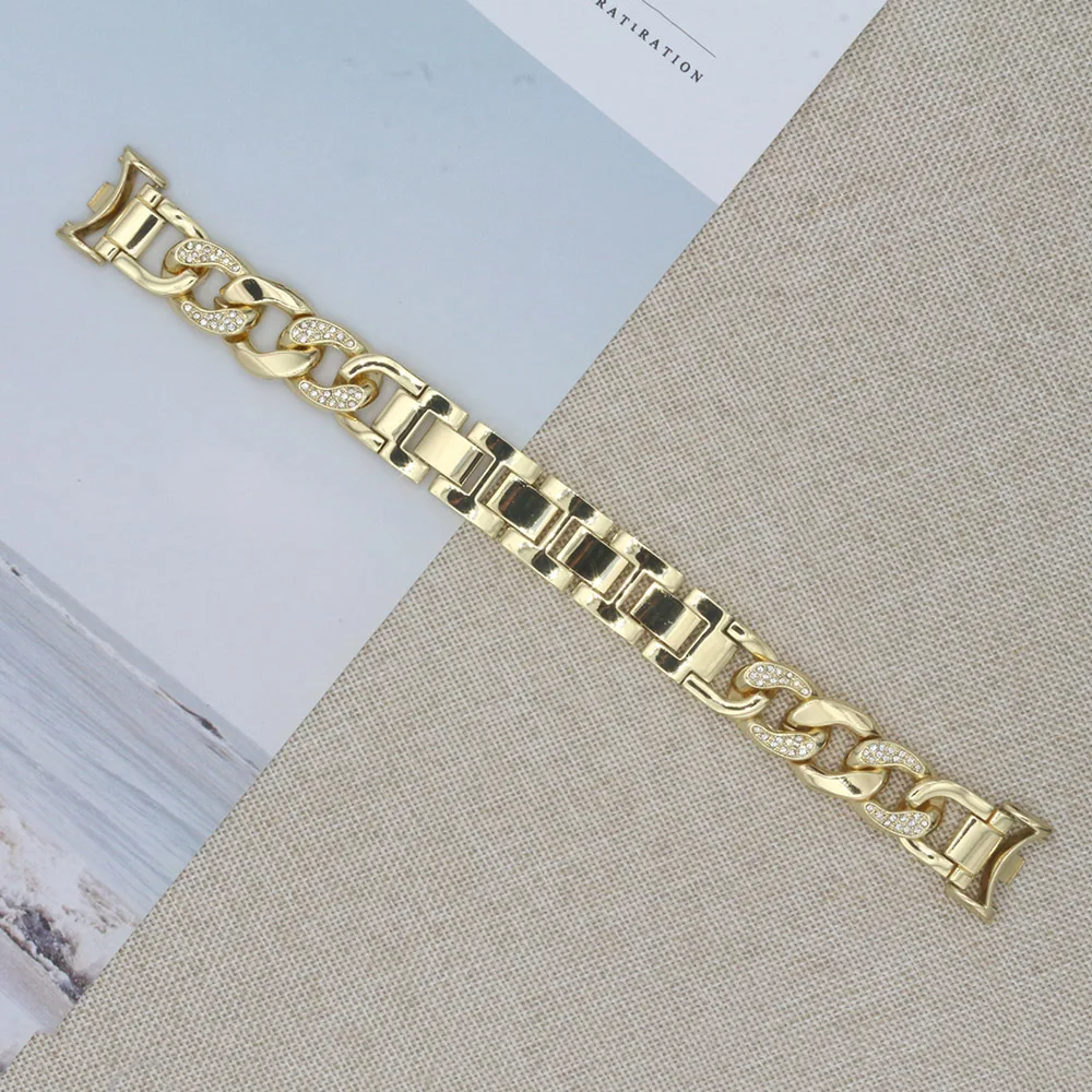 Bling Chain Strap for Xiaomi Smart Band 9/ Mi Band 8 Bracelet Wristband for Women Watchband Adjustable Armband Replacement