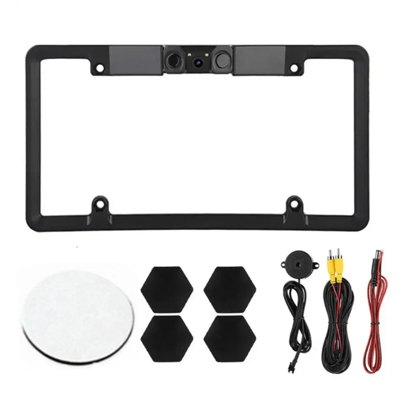 

License Plate Frame Reverse Camera Wide Rear View System High