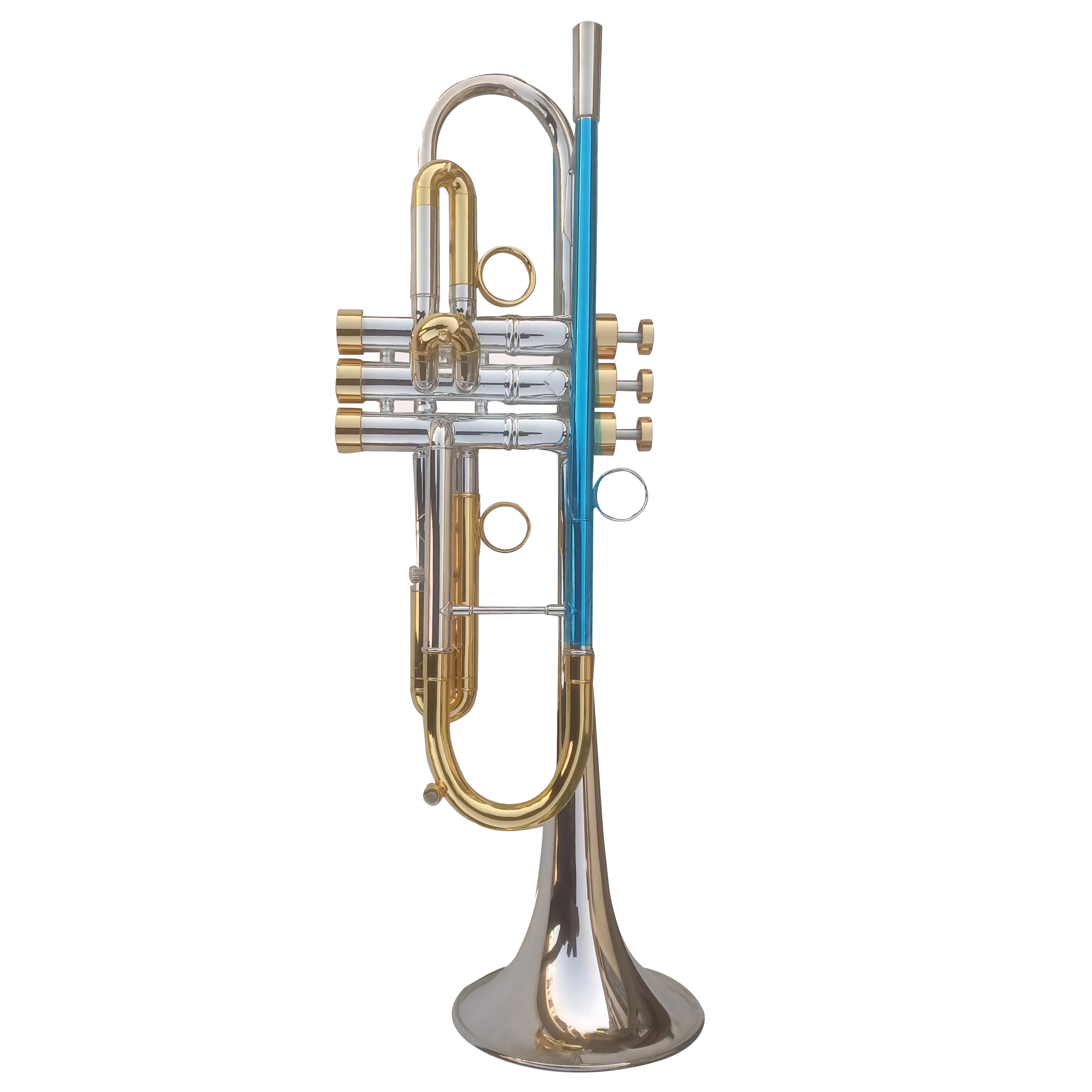 Same Model Trumpet Yellow Brass Gold Plated U Tube Silver Plated Trompete Professional Level for Player