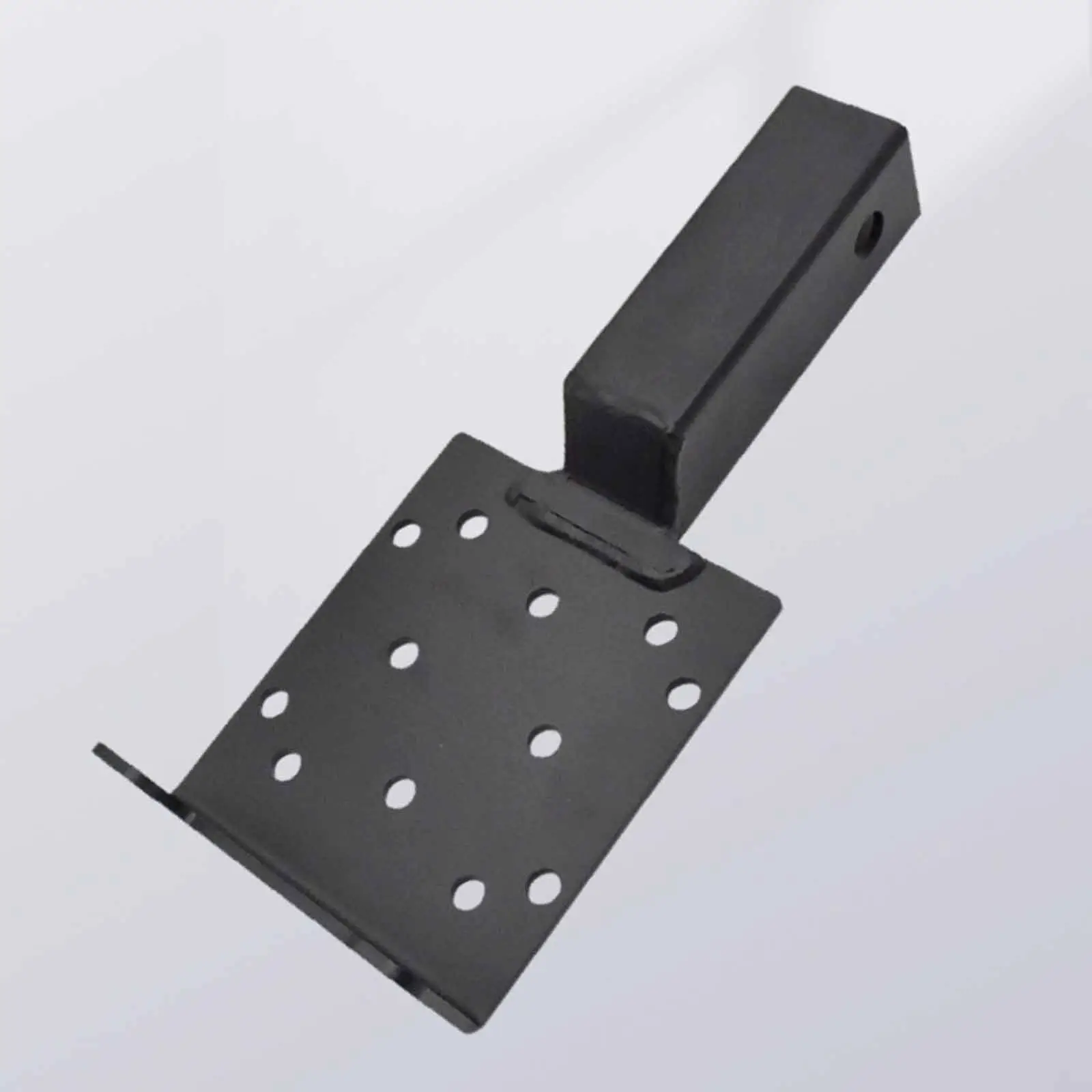 Vehicle Winch Bracket Trailer Hitch Mounting Plate Carbon Steel for 2 Inch Receiver Easy Setup Universal Fit