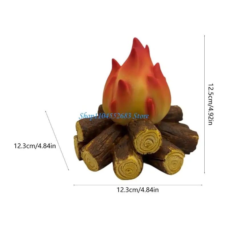 Y6GD مصباح LED واقعي لتأثير اللهب الليلي مقلد للنار الفحمي