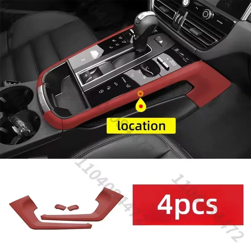 Original Car Interior Decoration Upgrade for Porsche Macan s gts turbo screen watch sticker for macan interior accessories key