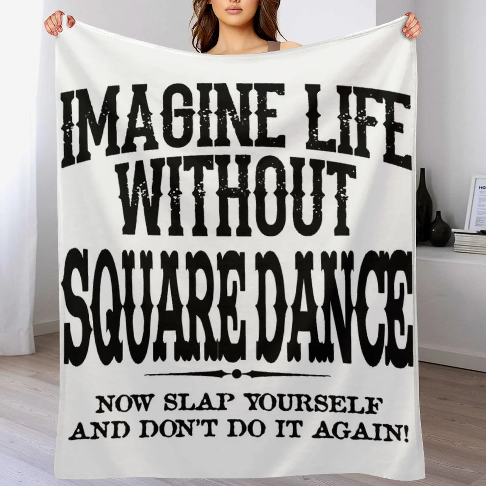 

Imagine BLK Throw Blanket