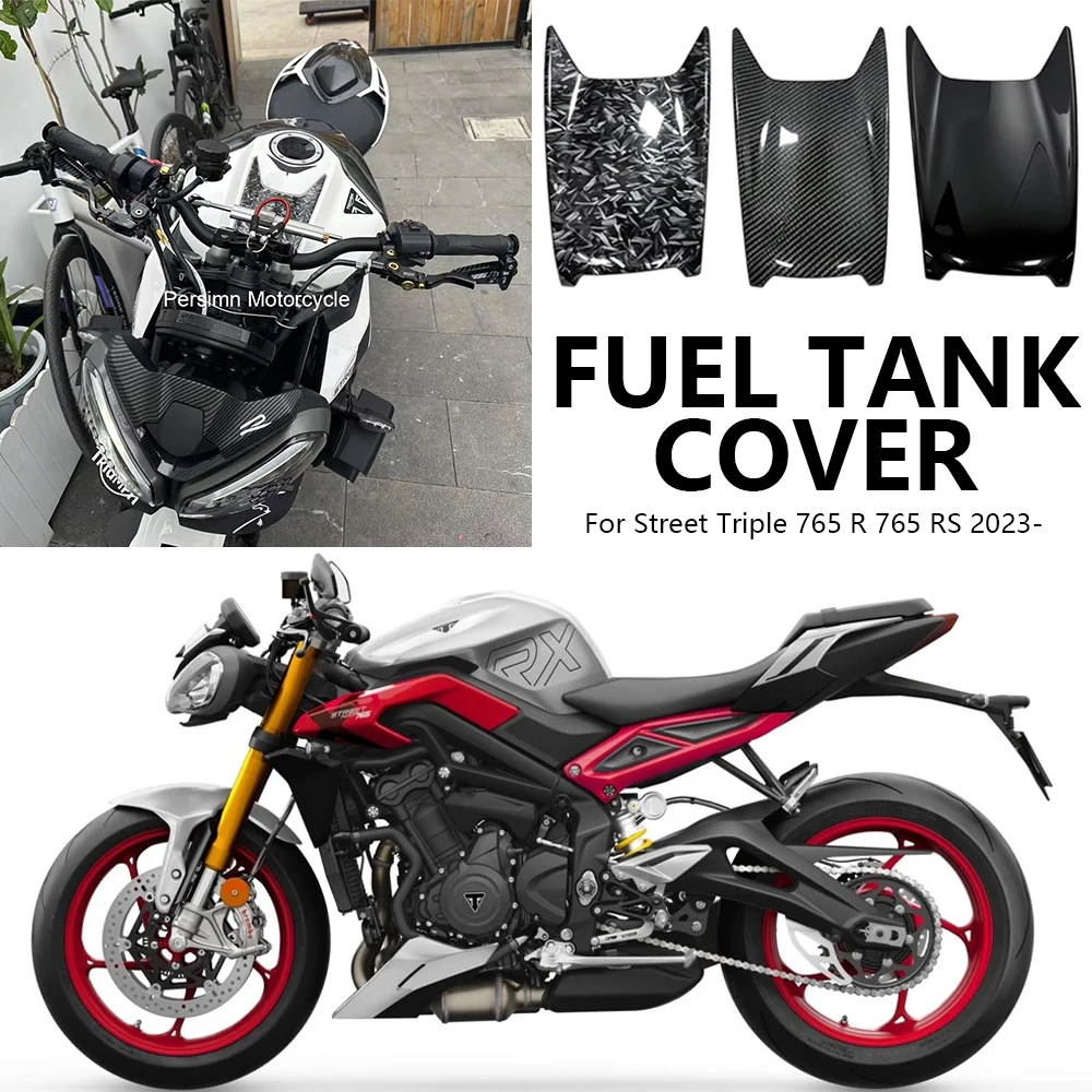 2023-新しいオートバイアクセサリーフレームパネルカバープロテクター燃料タンクインフィルパネルカバーキットストリートトリプル765-r-765-rs用