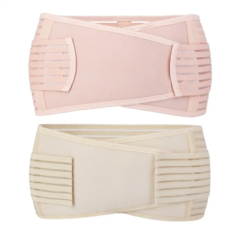 여성을위한 2Pcs 배꼽 임신 산후 골반 지원 보호 엉덩이 슬리밍 중괄호 슬리밍 중괄호 여성 용품