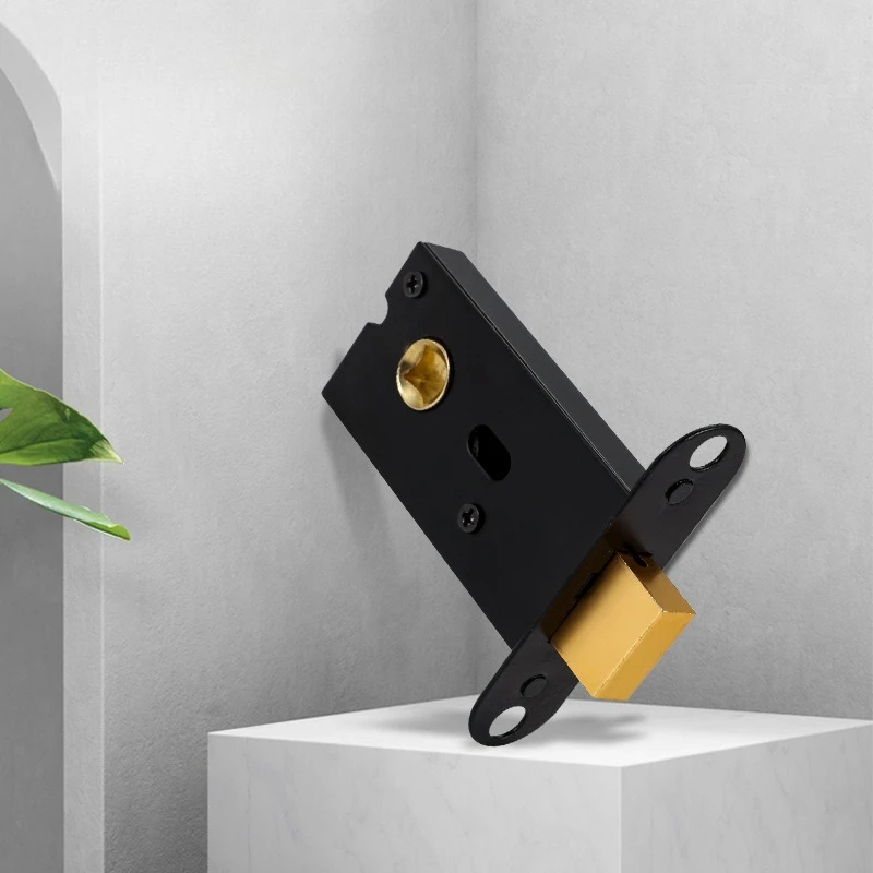 Alloy Keyless Invisible Door Lock Bedroom Silent Home Round Hidden Handle