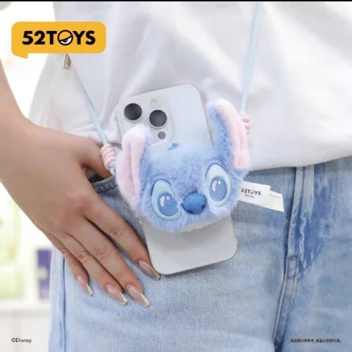 Disney Stitch 52toys Genuine Crossbody Plush Itabag Doll Bag Cute Gacha Merch Versatile Backpack Peripheral Plush Phone Rope