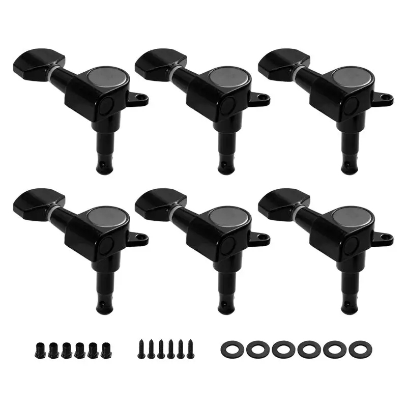 【New User-Coupon!】6 Inline Guitar 2 Pin Tuners Tuning Keys Pegs Dual Pin Tuning Machine Heads For /Tele/Ibanez/Guitars