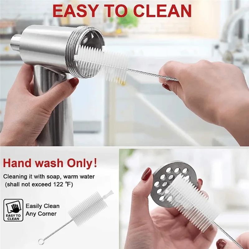 

AC23-Meat Grinder Pinion Mixer Spare Parts Food Grinder Accessories Kitchen Tool Meat Grinder Knife Stainless Steel Grille