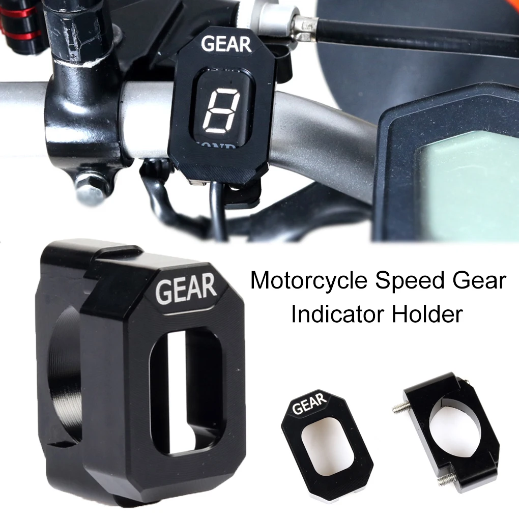 Motorcycle Scooter Speed Shift Gear Indicator Holder Handlebar Gauge Mounting Bracket for 22 to 28 6mm Motorbike