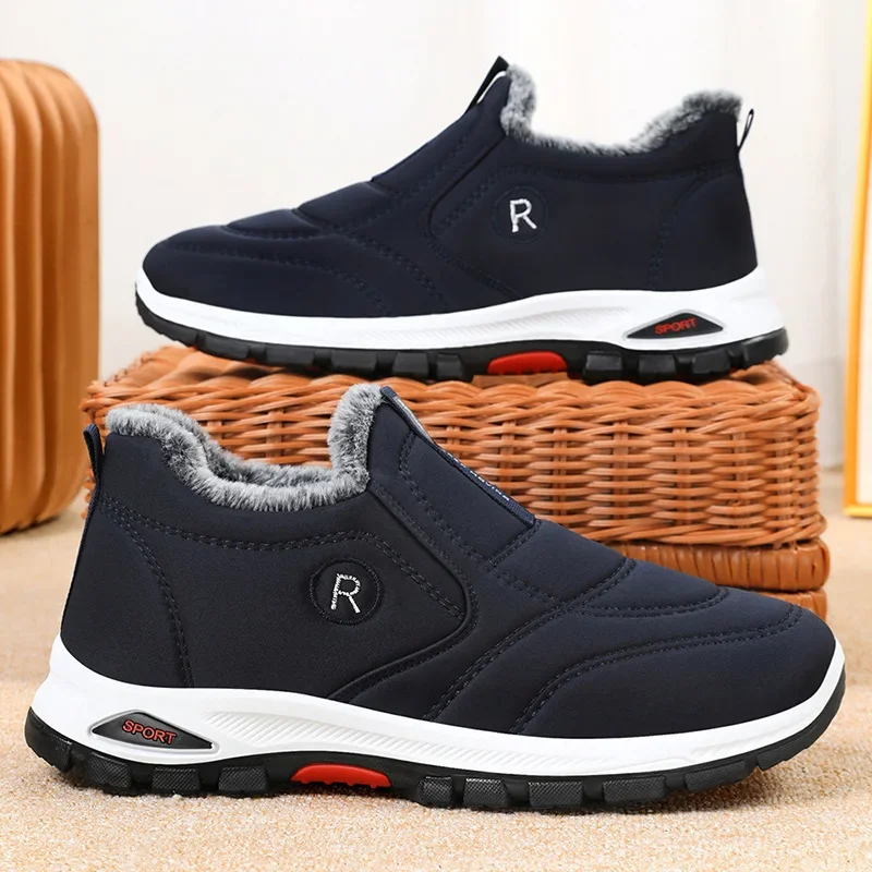 أحذية رياضية للرجال والنساء، أحذية الكاحل الثلجية القطنية الدافئة، أحذية كاجوال، أحذية مصممة، أحذية الثلوج المقاومة للماء بنصف السعر