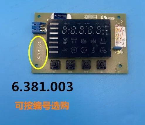 Water Treatment Control Valve Display Circuit Board, 6/P Series LED Display Universal Board