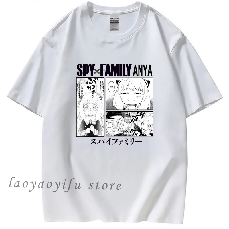 Camiseta De Manga corta para hombre y Mujer, camisa De Anime De la familia Spy X, Kawaii, Harajuku, moda De verano