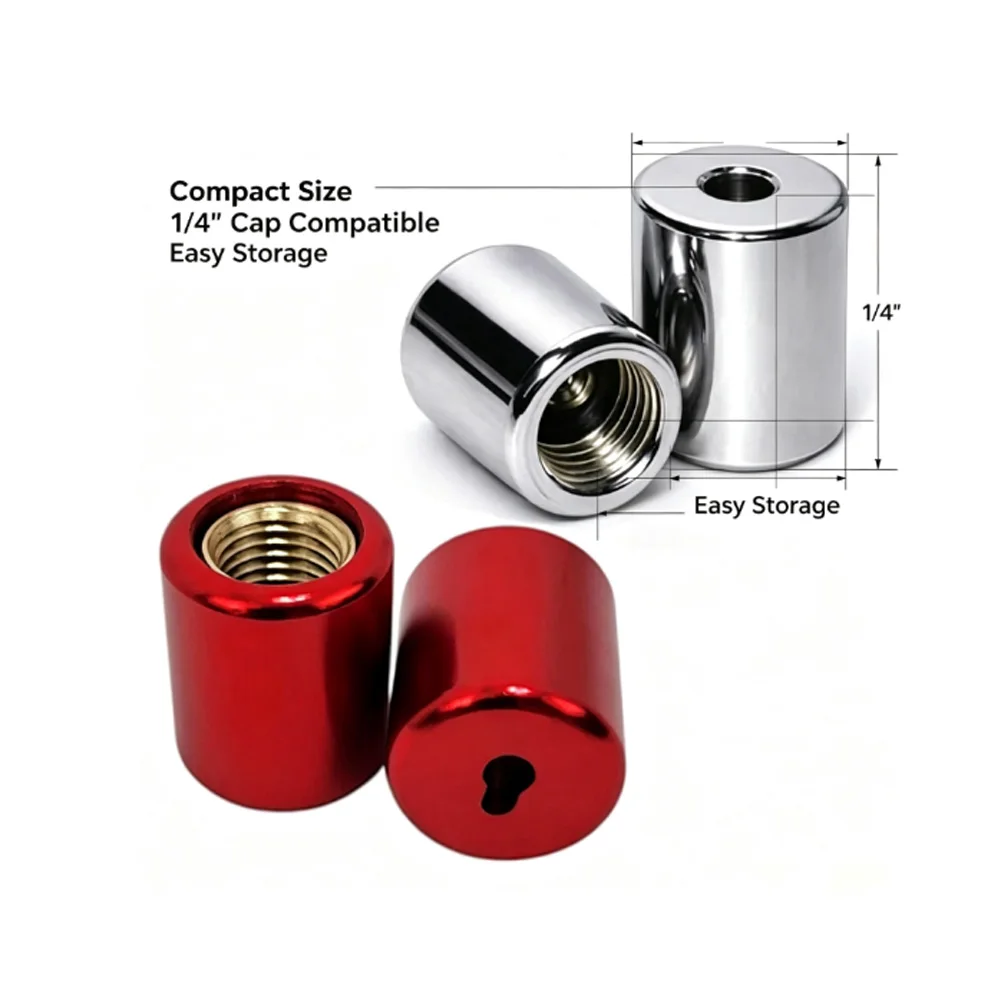 2.3*1.8CM Refrigerant Locking Cap Tool-Free Installation Anti-Tamper Design Silicone Seal Barrier For System Maintenance