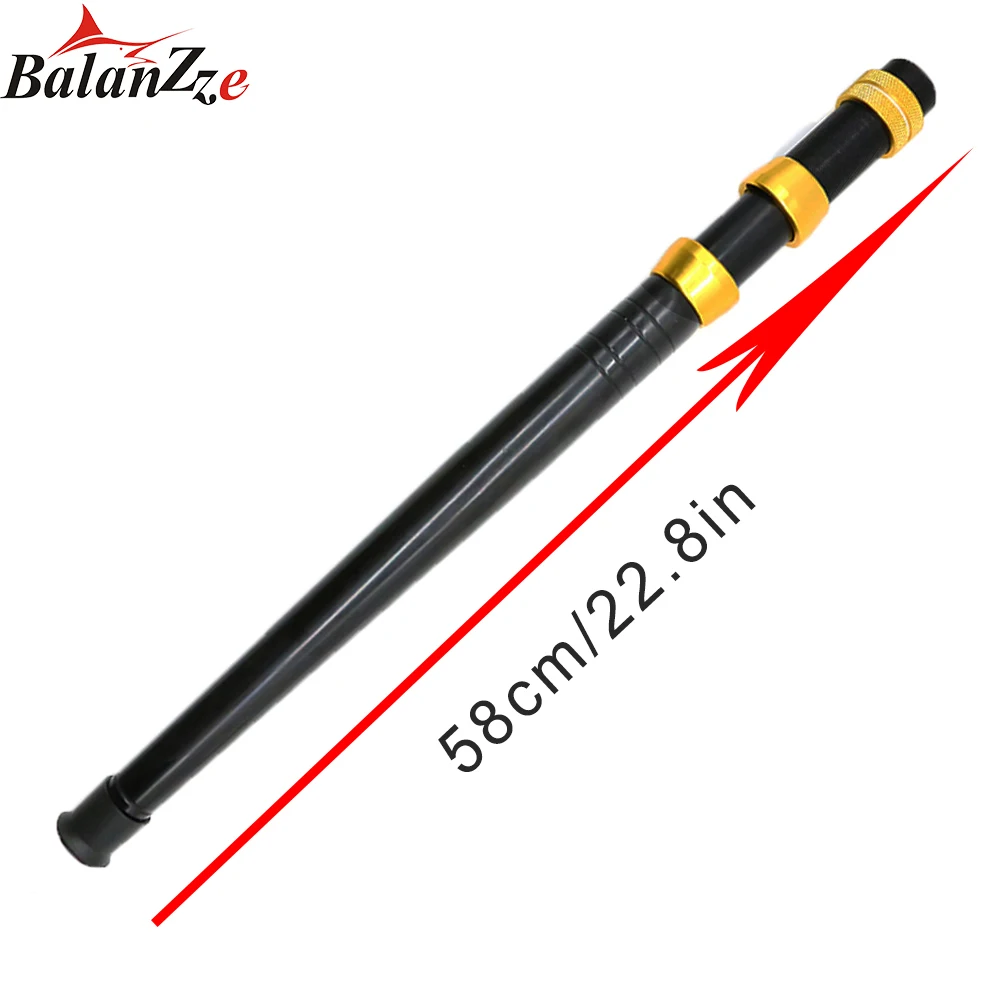 balanzze haste de pesca em linha reta alca de mao para seaboat pesca de agua salgada grande jogo trolling haste lidar com uma secao alca 01