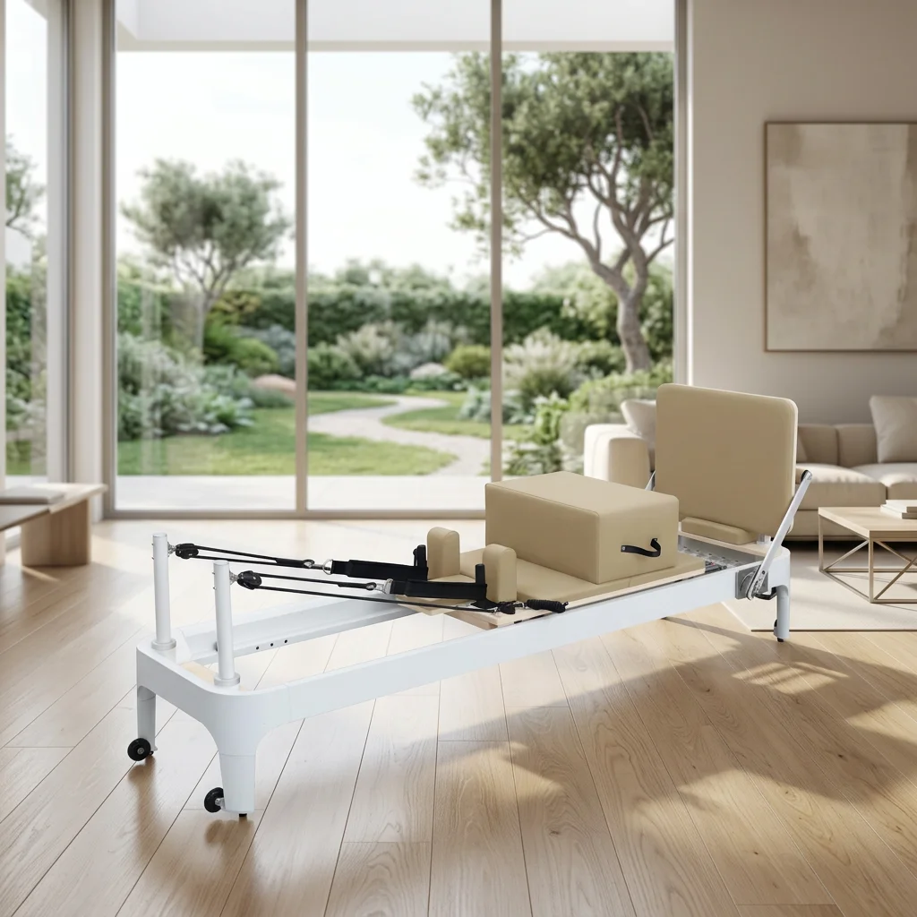 

Hot Sale Commercial Factory Price High Quality Black Aluminum Pilates Reformer for Studio DEREN Brand 3-Year Warranty