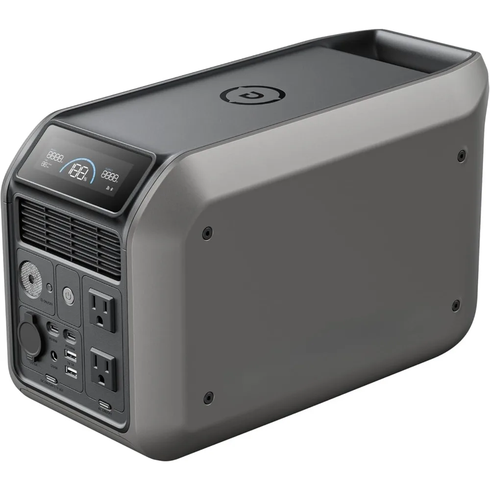 

Solar Generator 1000L, 1008Wh Semi-Solid LiFePO4, 1200W AC Output/100W USB-C, 1800W Power Boost, 1.3X Longer Runtime